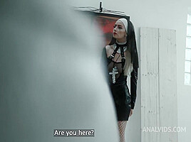 Halloween Party goes wrong 6on1, Emily Belle, ATM, Balls Deep