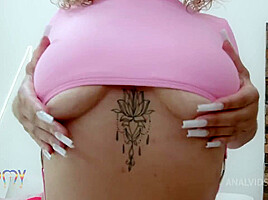 Sexy Brazilian Barbara Sol first time in yummy estudio for her