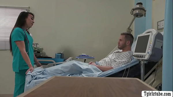 Shemale nurse gets ass banged by horny patient