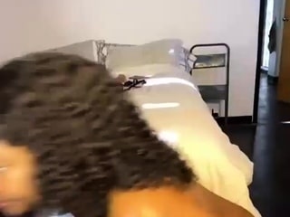 Busty ebony slut suck cock and take hard BBC pounding live a