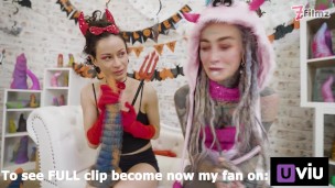 I get ANAL destroyed from Stacy Bloom with XL Dildo – Hallooween special teaser