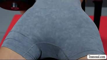 Must Watch this Threesome anal in the gym
