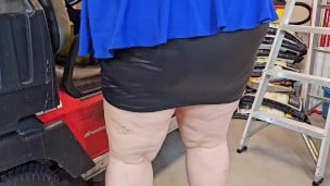 Thought I would enjoy you watching my big ass while I work – bbw ssbbw, Fat ass, big butt, thick ass
