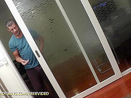 Full 30min Ladyboy with small tits gets fucked doggystyle till cumshot