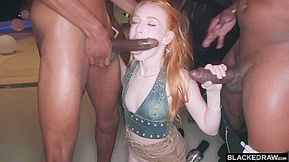 Madi Collins Gets A Black Cock Dp And Gangbang