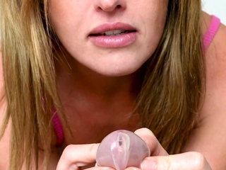 GFs Hot Step Mom Shows Me How To Use A Condom