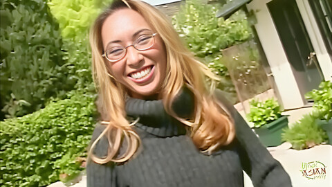When The Attractive Asian Blonde Begins Craving Deep Anal Thrusts, The Garden Turns Heated